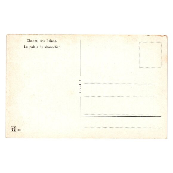 Berlin Reichskanzlei Postcard Lacofot Chancellors Palace Black White Vintage - Picture 2 of 2